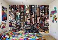 New York skyline Photo Wallpaper cartoon style kids bedroom BUY ONLINE