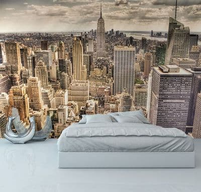 New York skyline wallpaper mural for wall