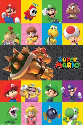 Nintendo Super Mario Characters Poster 61x91,5cm