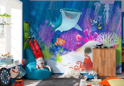 Non-woven Disney wallpaper Dory Aqua Party 300 x 280 cm