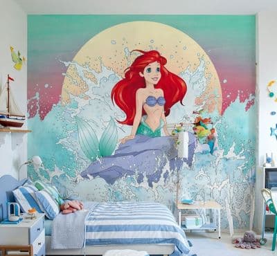 Non-woven Disney Wallpaper Mural Ariel Rise 300 x 280 cm
