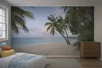 Morning in paradise wall non woven wallpapers | homewallmurals