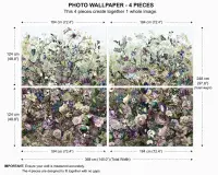 Flowers wall non woven wallpapers | homewallmurals