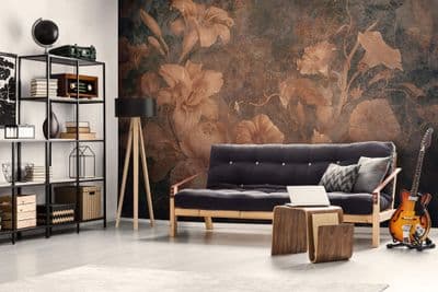 Non-woven Photo Wallpaper Floral Art Wall Mural