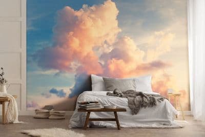 Non-woven wallpaper mural Cloudy Sky