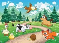 Farm Animals home decor wallpaper murals by Homewallmurals