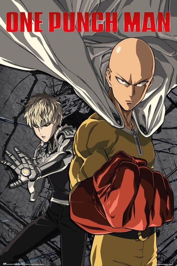One Punch Man Saitama and Genos Manga Anime  61x91,5 cm Poster | Buy it now