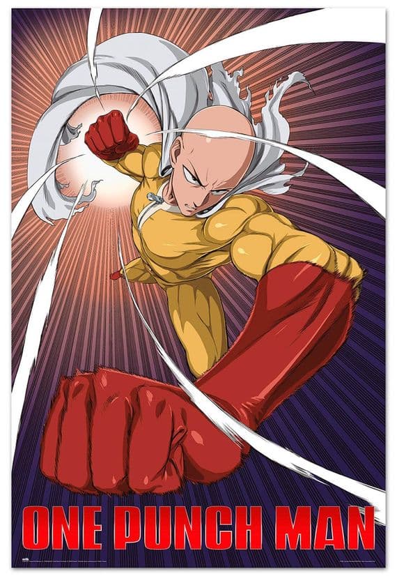 One Punch Man Saitama Manga Anime  61x91,5 cm Poster | Buy it now