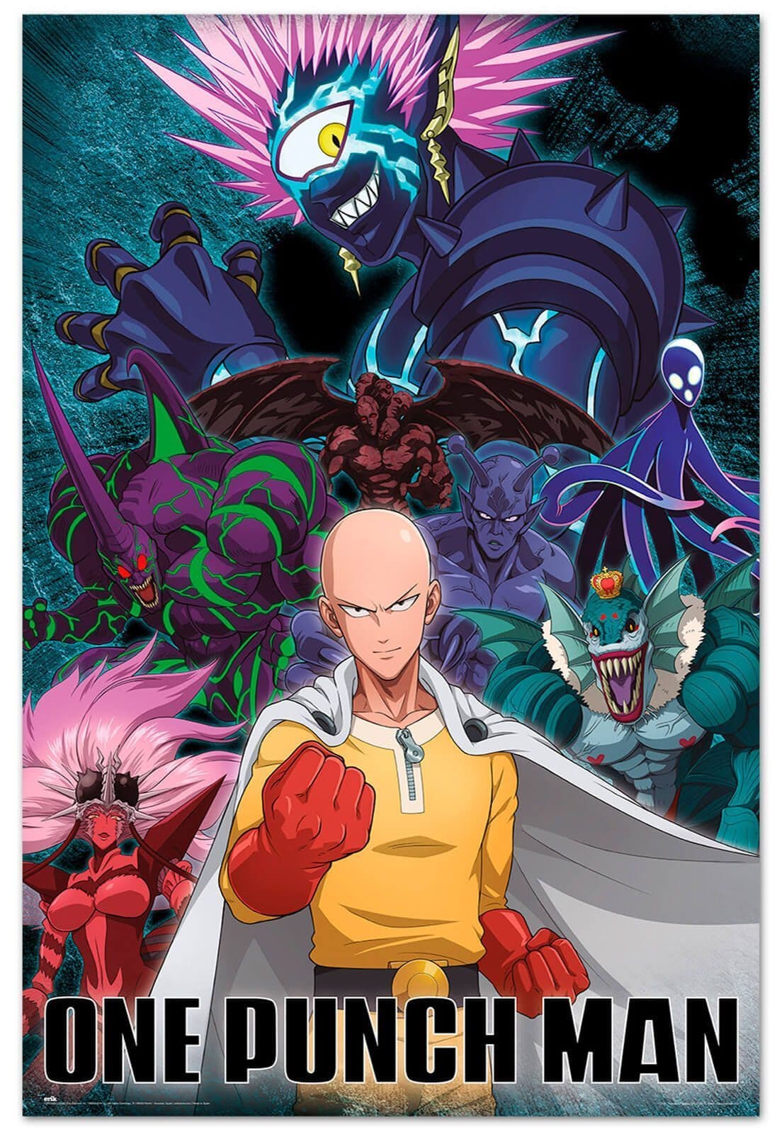 One Punch Man Saitama vs Villain Manga Anime 61x91,5 cm