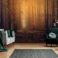 Orange Autumn Forest bedroom Wallpapers and Wall Murals | Buy it online