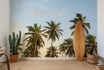 Palms  wall mural wallpaper 260 x 384cm Tropical scenery