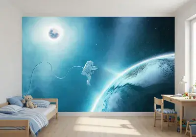 Paper photo wallpaper Space Walk astronaut