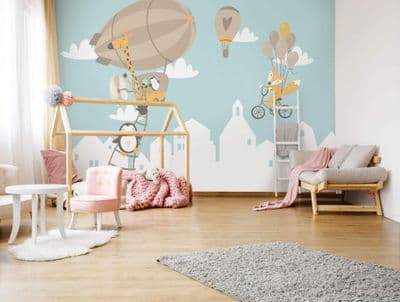 Paper wallpaper mural cartoon animals FOX