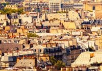 Paris Skyline Wall Mural – Non-Woven Wallpaper | Large Paris Cityscape Decor