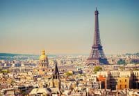 Paris Skyline Wall Mural – Non-Woven Wallpaper | Large Paris Cityscape Decor
