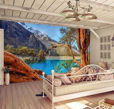 Paron Lagoon Peru wall mural wallpaper Premium