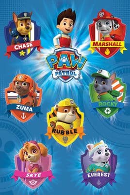 Paw Patrol Animated Movie Poster 61x91,5cm Crests