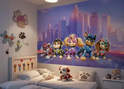 Paw Patrol kids bedroom wallpaper mural
