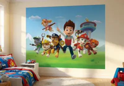Paw Patrol Paper wallpaper mural 100x70inch