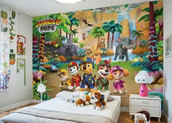 Paw Patrol kids bedroom Premium wall murals | Buy it now