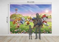 Paw Patrol Puppies Pink Girl's Bedroom kids bedroom wallpaper murals | Buy it now