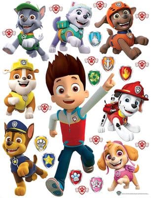 Paw Patrol Rush to Help Decorative Stickers for Walls and Furniture 65 x 85 cm
