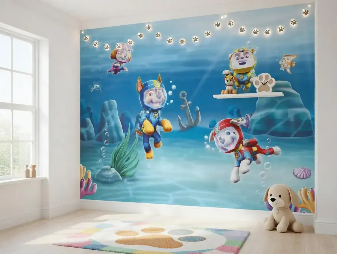Paw Patrol Wall Art Prints – Unframed, Glossy Photo Paper, Multicolor, UK-Made