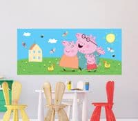 Peppa Pig Panoramic Premium wall murals | Buy it now