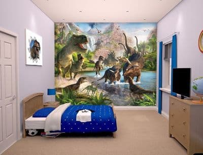 Photo wallpaper Dinosaur Land