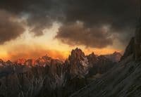 Photo wallpapers Dolomites Mountains in Italy | Shop online