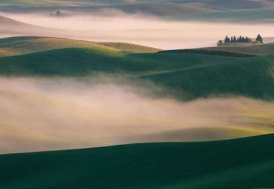 Photo wallpaper Foggy Hills