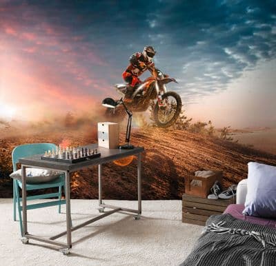 Photo Wallpaper Motocross off-road 144x100 inch Wall Mural