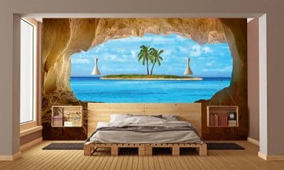 Photo wallpaper Paradise Island view