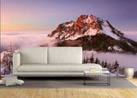 Photo wallpapers Snowy Mountain Peak | Shop online