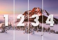 Photo wallpapers Snowy Mountain Peak | Shop online