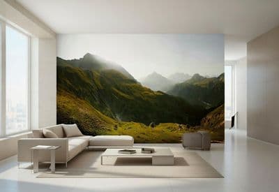 Photo wallpaper Swiss Mountains