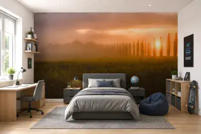 Photo wallpaper Tuscany Sun Rising