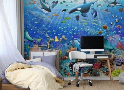 Photo wallpaper Underwater Scene wall mural