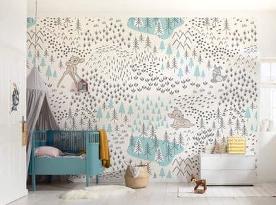 Photo Wallpaper Wall Mural Bambi Woodland 400 x 280 cm
