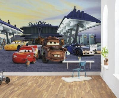 Photomural Cars 3 Station wallpaper mural