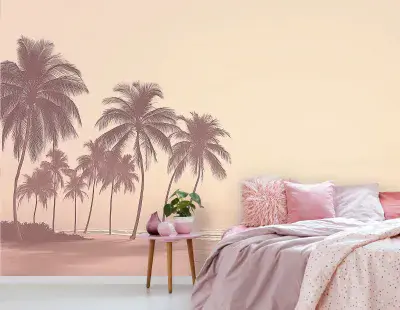 Pink Florida Sky Photo Wallpaper 312x219 cm Wall Mural