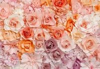 Pink floral Paper Wall Murals | UK based store