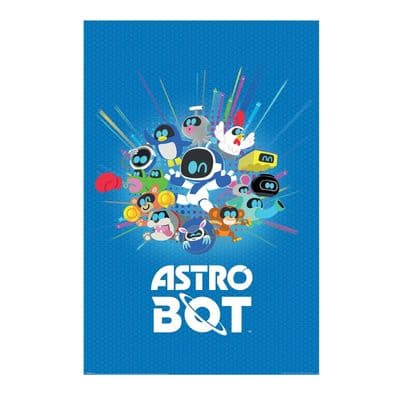 Playstation Astro Bot Friends Large Poster 24x36 inch | 61x91,5 cm  Gaming Room