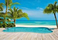Beach scenery Paper Wall Murals | UK based store