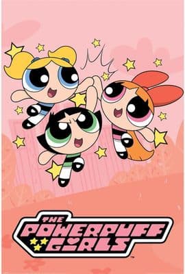 Powerpuff Girls Stars Large Poster 24x36 inch | 61x91,5 cm Girls Bedroom