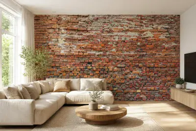 Premium non-woven photo wallpaper Red Brick