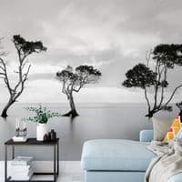 Trees in the Still Water Wall Mural | Premium Non-Woven | Shop online