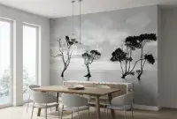 Trees in the Still Water Wall Mural | Premium Non-Woven | Shop online