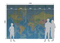 Blue Map Premium wall murals | Buy it now