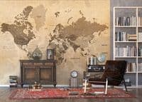 Brown Map Premium wall murals | Buy it now